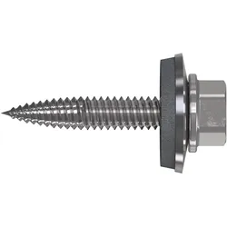 Reisser, Schrauben, Dünnblechschrauben 6x38mm RP-T2 - Blechschrauben mit Dichtung E16, Bimetall (100 Schrauben pro Stück)