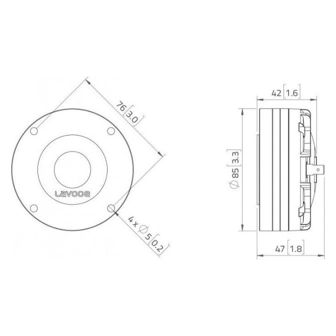 Lavoce DN10.17T 1" Kompressionstreiber, Neodym (33897442)