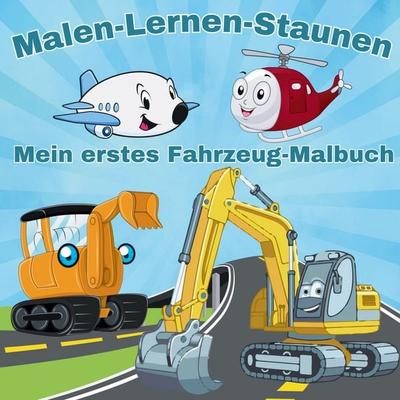 Mein erstes Fahrzeug-Malbuch – Lernen und Ausmalen ab 3 Jahren, Taschenbuch von Inspirations Lounge, Lucid Page Media, 978-3-691-04209-2