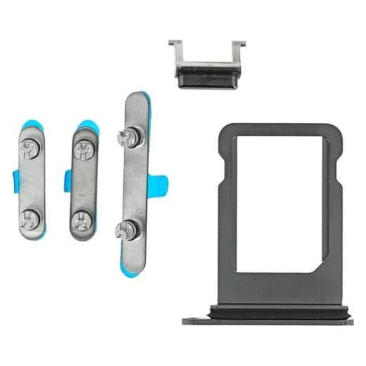 OEM Button Set für iPhone XS space grey (Apple iPhone XS) (25446320)