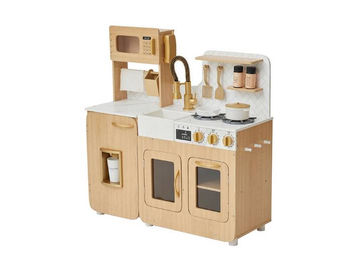 TEAMSON™ KIDS    Spielküche Kinderküche aus Holz in Eiche/Weiß für Rollenspiel