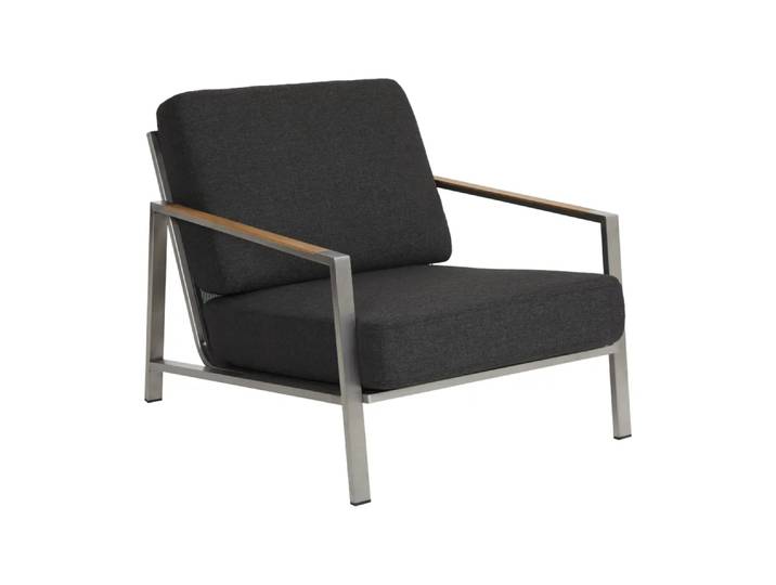 Brafab Naos Sessel Edelstahl-nearly black