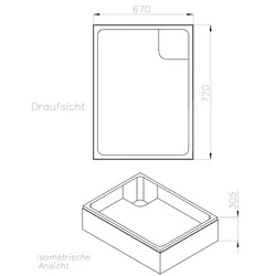 Neuesbad Wannenträger für Kaldewei Sanidusch 70x75x14 SD21019