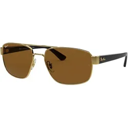 Ray-Ban 0RB3663 001/57 Gold Gr. 60/17 (mit Sehstärke)