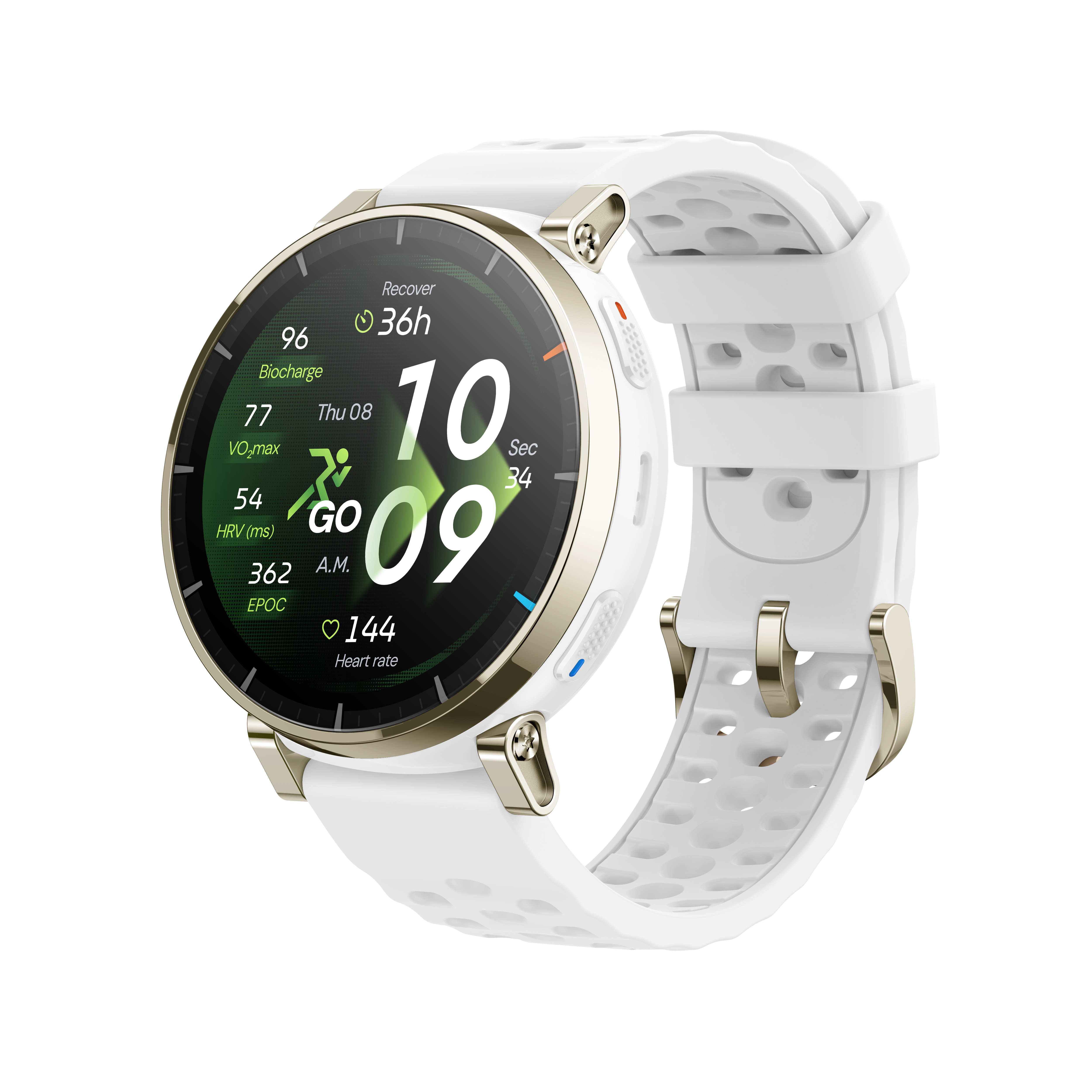 Amazfit Active 3 Premium White Smartwatch HYROX-Modus W2558GL3N