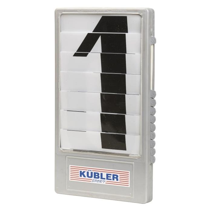 Kübler Sport Ziffernkassette für Anzeigetafeln, Schwarz (ZU-HA-TAK-SCHW)