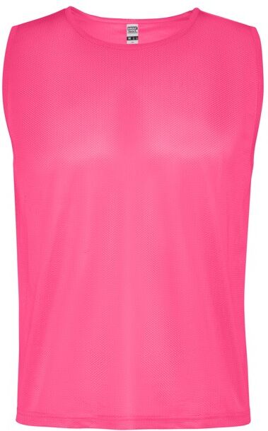 Dossard de sport personnalisé en polyester respirant Roma 16 Rose fluo
