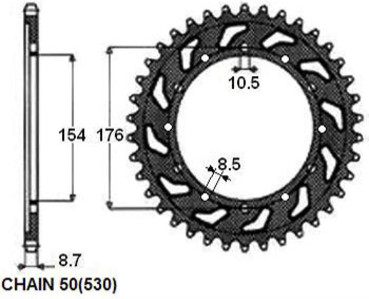 Kettenrad SUNSTAR 1-5695-43