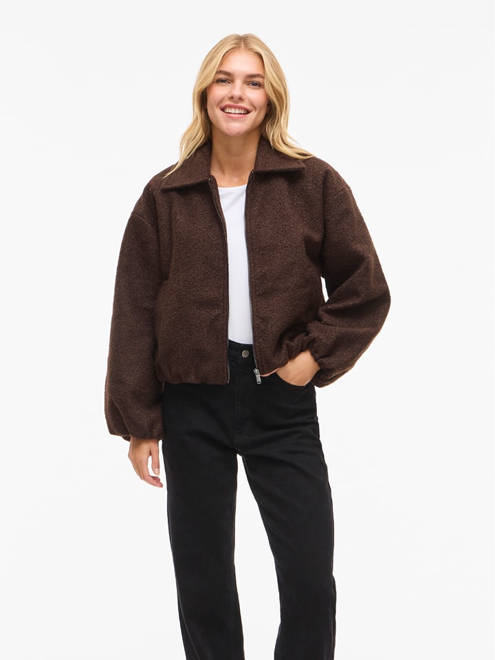 Vila Teddyjacke in Braun - 40