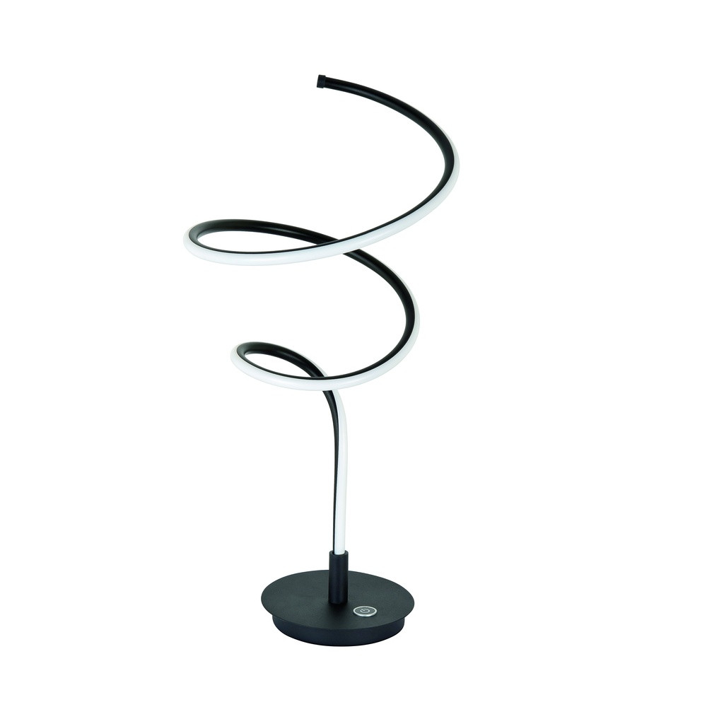 Highlight Curle Design tafellamp zwart Ø 27cm