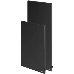 VASNER Konvi VE Schwarz Hybrid Infrarotheizung vertikal mit Thermostat 900 Watt, Hybrid-Technologie Infrarot + Konvektion