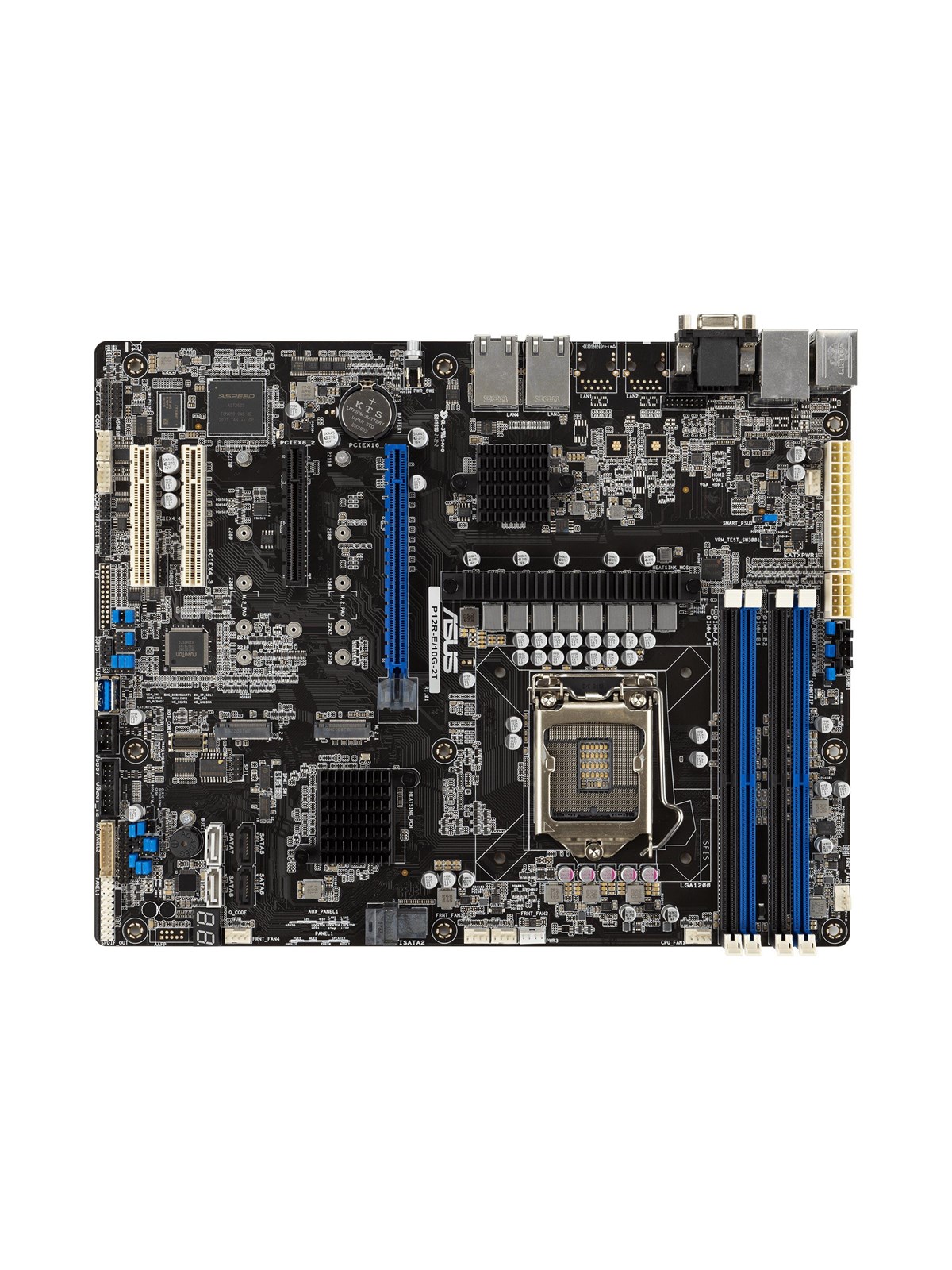 ASUS P12R-E/10G-2T Mainboard - Intel C256 - Intel LGA1200 - DDR4 RAM - ATX