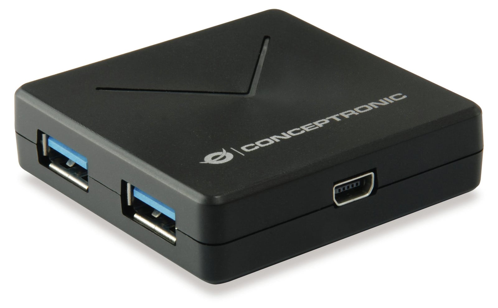 Conceptronic USB-Hub 4-Port 3.0 HUBBIES02B Zwart