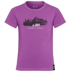 JACK WOLFSKIN Kinder Shirt HIKING GRAPHIC T KIDS, Größe 164 in Lila Lila