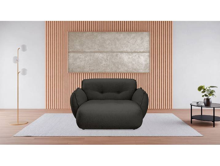 Chaiselongue BETYPE Be Fluffy, moderner Love Seat, XXL Sofa, Lese-Sessel, Big-Sessel für 2 , grau (anthracit), B:182cm H:87cm T:184cm, 100% Polyester, Sofas, Chaiselongue, Softes Sitzgefühl, moderne Kedernaht, hochwertiger Bezug