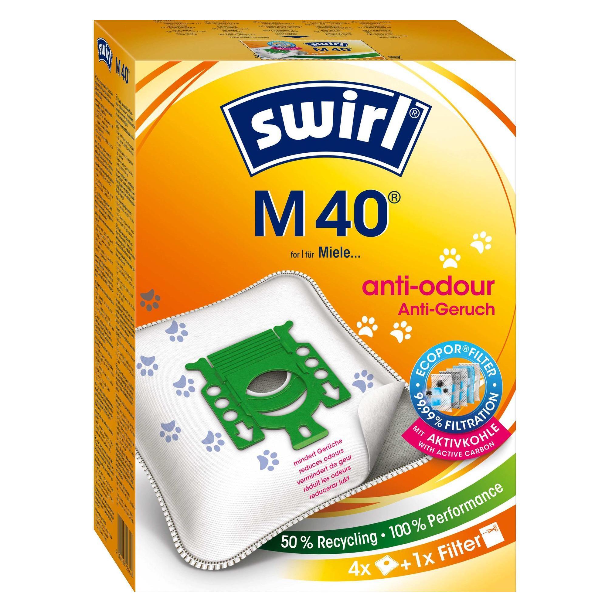 Swirl M 40 Anti-Geruch (4x) (M 40 ANTI OUTDOOR 4ER)