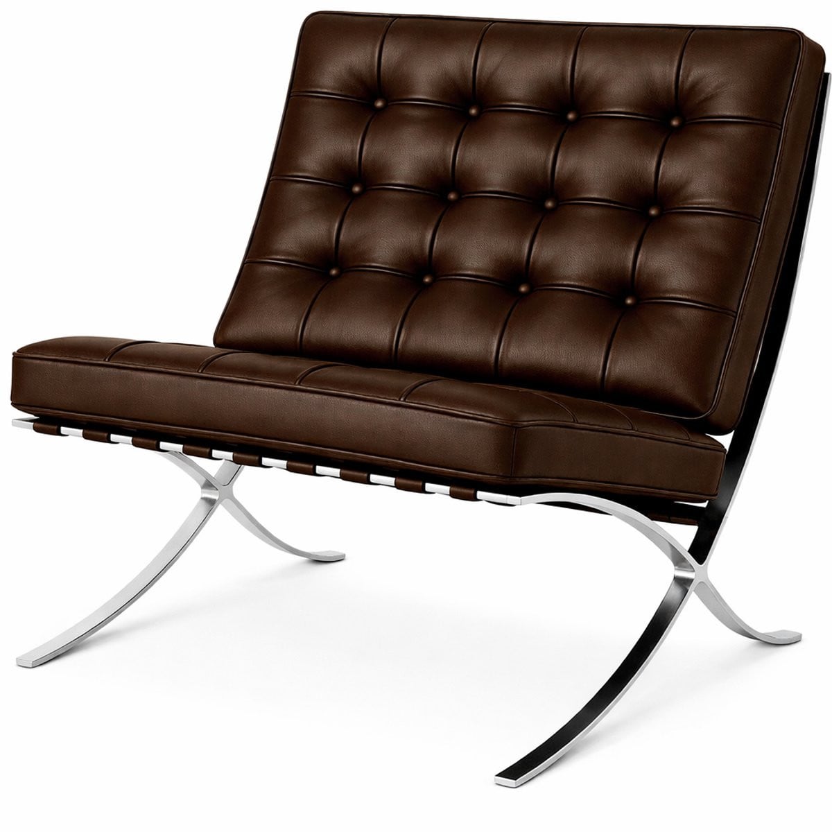 Oslo Stoel - Donker Bruin - Luxe Fauteuil