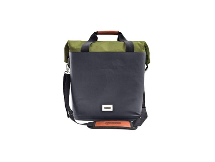 Isolierte Premium Kühltasche „Sinsy Leder Moos/Schwarz black+blum