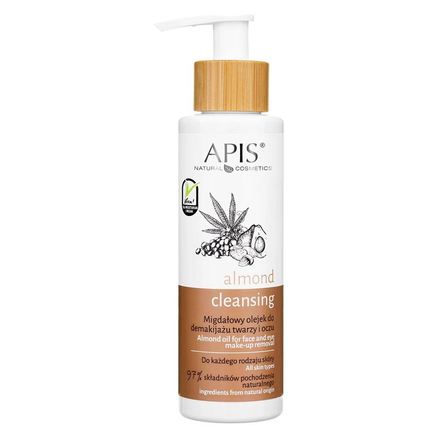 Apis Natural Cosmetics Apis Almond Cleansing Almond Oil For Demakjage And Face Washing For All Skin Types 150Ml (Make-Up Entferner, Reinigungsöl, 150 ml) (5901810006907)