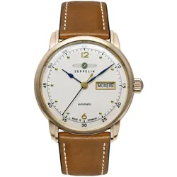 Zeppelin 9564-5 Herrenuhr Automatik Barcelona Braun/Goldfarben