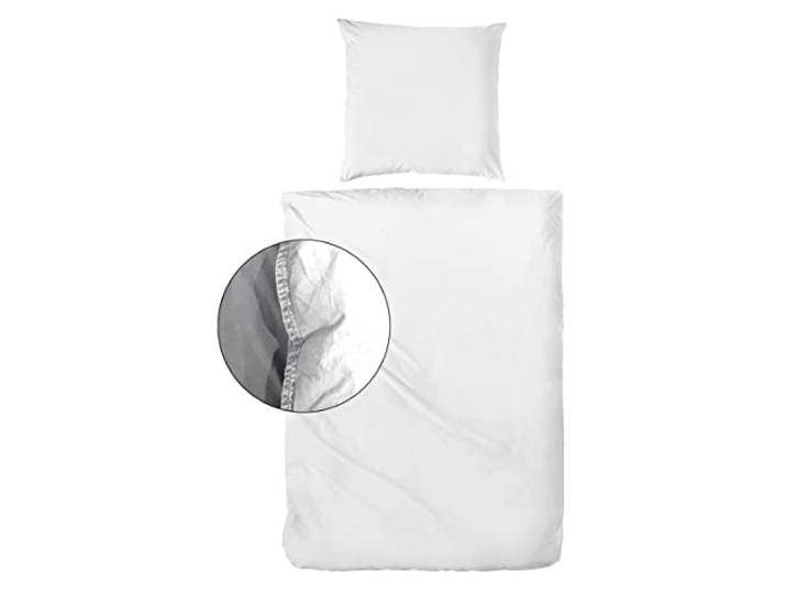 Hahn Thomas Renforce-Bettwäsche Stonewashed 000 Weiss - 135 x 200