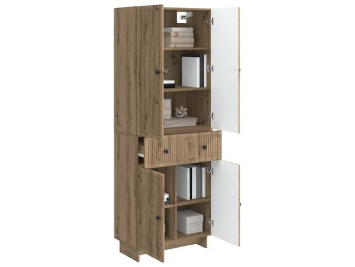 KTHLBRH 2-teiliges Schrank-Set aus technischem Holz Wandmontage, 60 kg Kapazität, großer Raum, 66 x 34,5 x 90 cm
