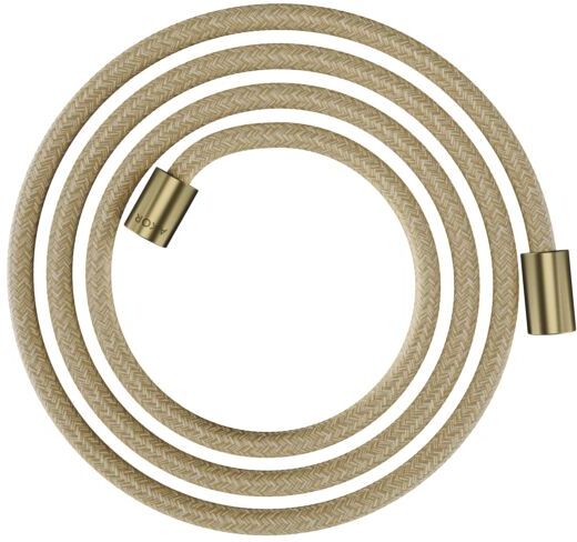 Hansgrohe Textilbrauseschlauch 28291950 2000 mm, Mutter beidseitig zylindrisch, brushed brass