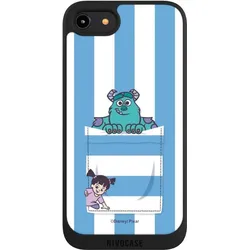 Nivocase Handyhülle für Apple iPhone 8 Hülle NIVOpure Case Schwarz Disney Pixar Fanartikel Die Monster AG (Apple iPhone 8), Smartphone Hülle, Schwarz