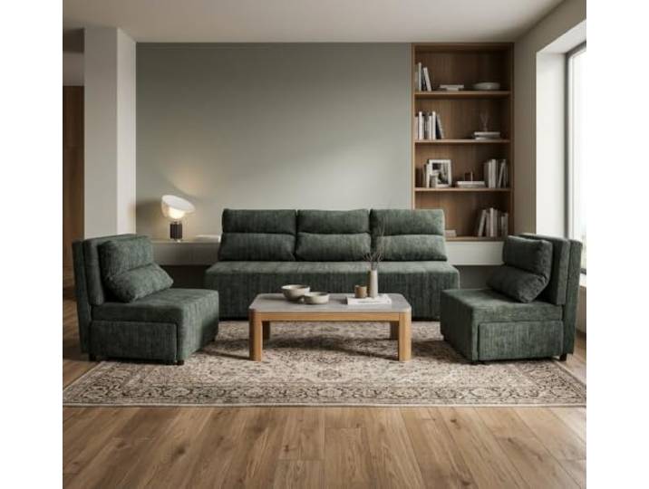 Family Meble Kimo Sitzgruppe, Sofa und 2 Sessel – Grau – 95