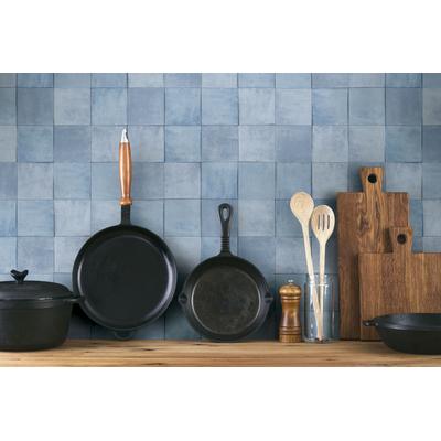 Fototapete MARBURG "Tile", blau, B:0,53m L:10,05m, Vlies, Tapeten, moderne Tapete für Wohnzimmer Schlafzimmer Küche