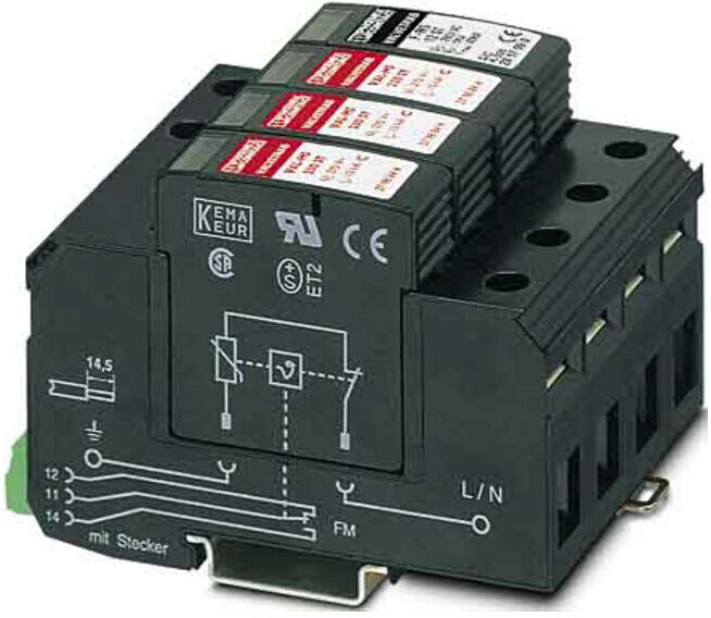 Phoenix Contact Parafoudre 230VAC 3+1 circuit VAL-MS 230/3+1 FM (2838199)