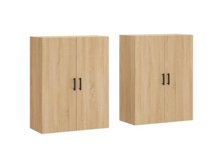 Helloshop26 2 Stück Wandschrank Sonoma Eiche 69,5 x 34 x 90 cm Großer Stauraum Praktisches Design aus Holz 02_0055364