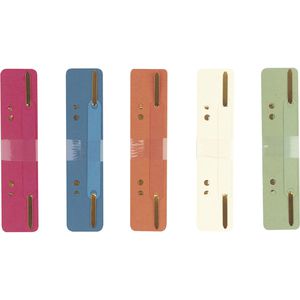 Herlitz Heftstreifen 8767709, 34 x 150mm, farbig sortiert, aus Karton, 150 Stück