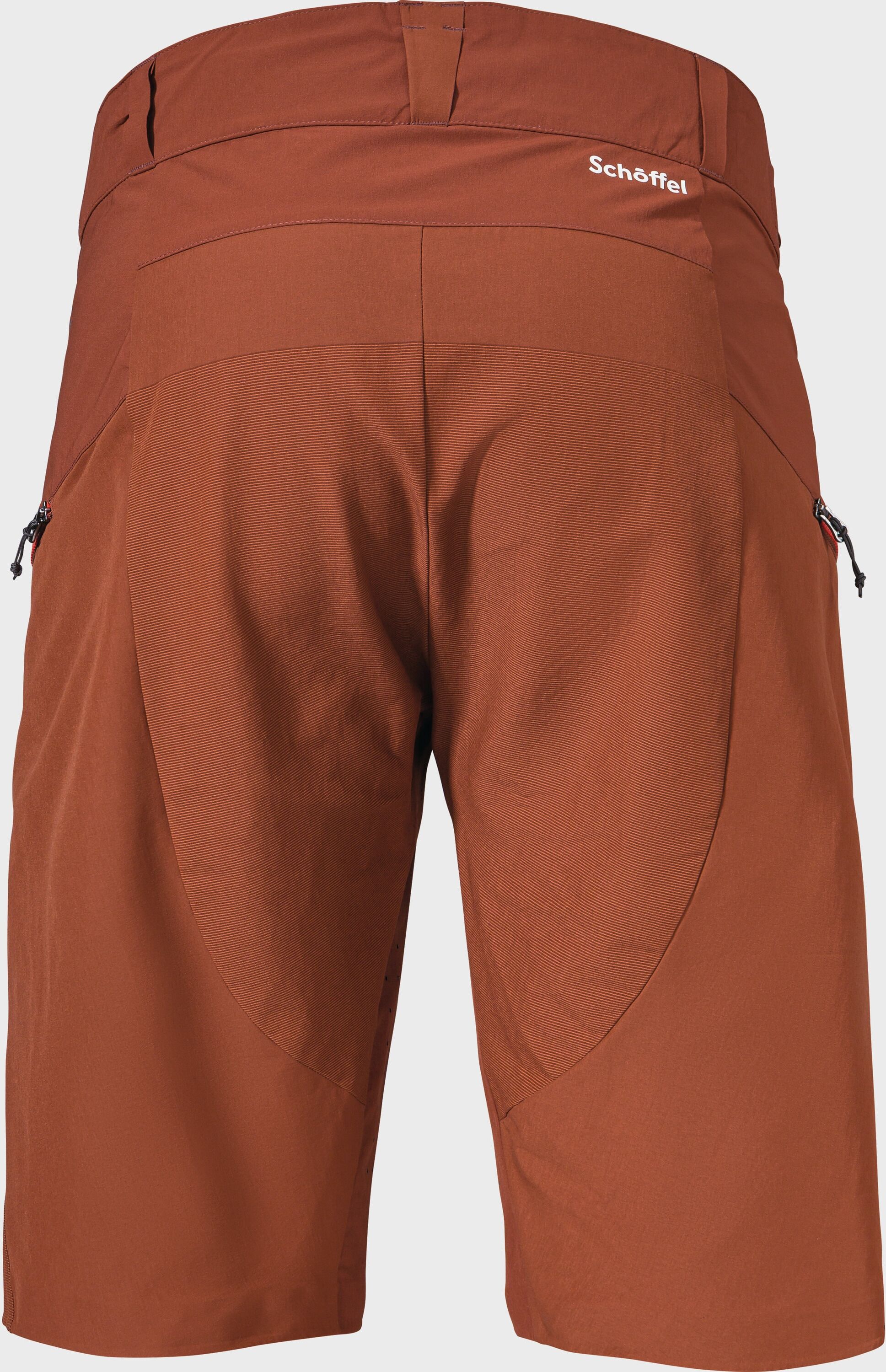 Shorts SCHÖFFEL "Shorts Arosa M", Herren, Gr. 54, Normalgrössen, rot (2950, rot), Oberstoff Rumpf oben: 89% Nylon 11% Elasthan Oberstoff Rumpf unten: 94% Nylon 6% Elasthan, Hosen Shorts 2950, rot 54, Normalgrössen