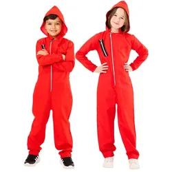 Kinder-Overall "Bankräuber", rot