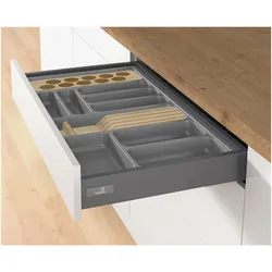 Hettich Besteckeinsätze, Besteckkasten, Grau