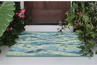 Lush Decor Esencia Wave Indoor/Outdoor Mat