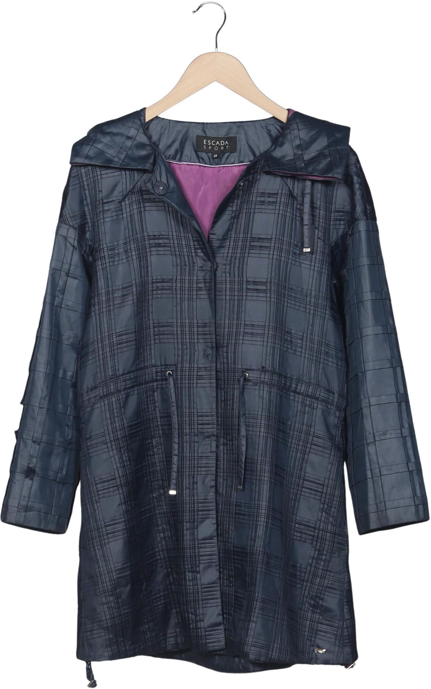 Escada Sport Damen Mantel, Marineblau, Gr. EU 38, Synthetik - Second Hand