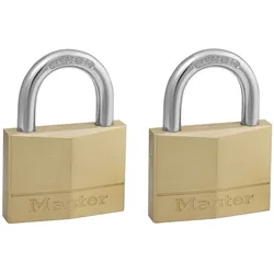Master Lock Vorhängesch. Messing 2 teilig 150EURT