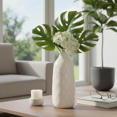 Sagebrook Home Neutral Ceramic Vase