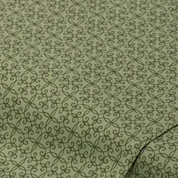 Baumwoll-Trachtenstoff "Ornamente", jägergrün
