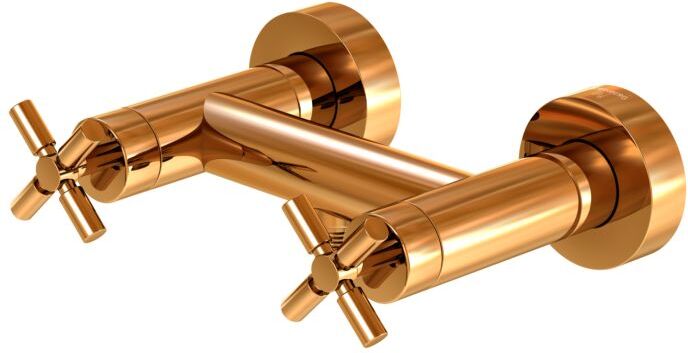 Steinberg Serie 250 Brause-Zweigriffarmatur 2501200RG Aufputz, für Dusche, Rose Gold