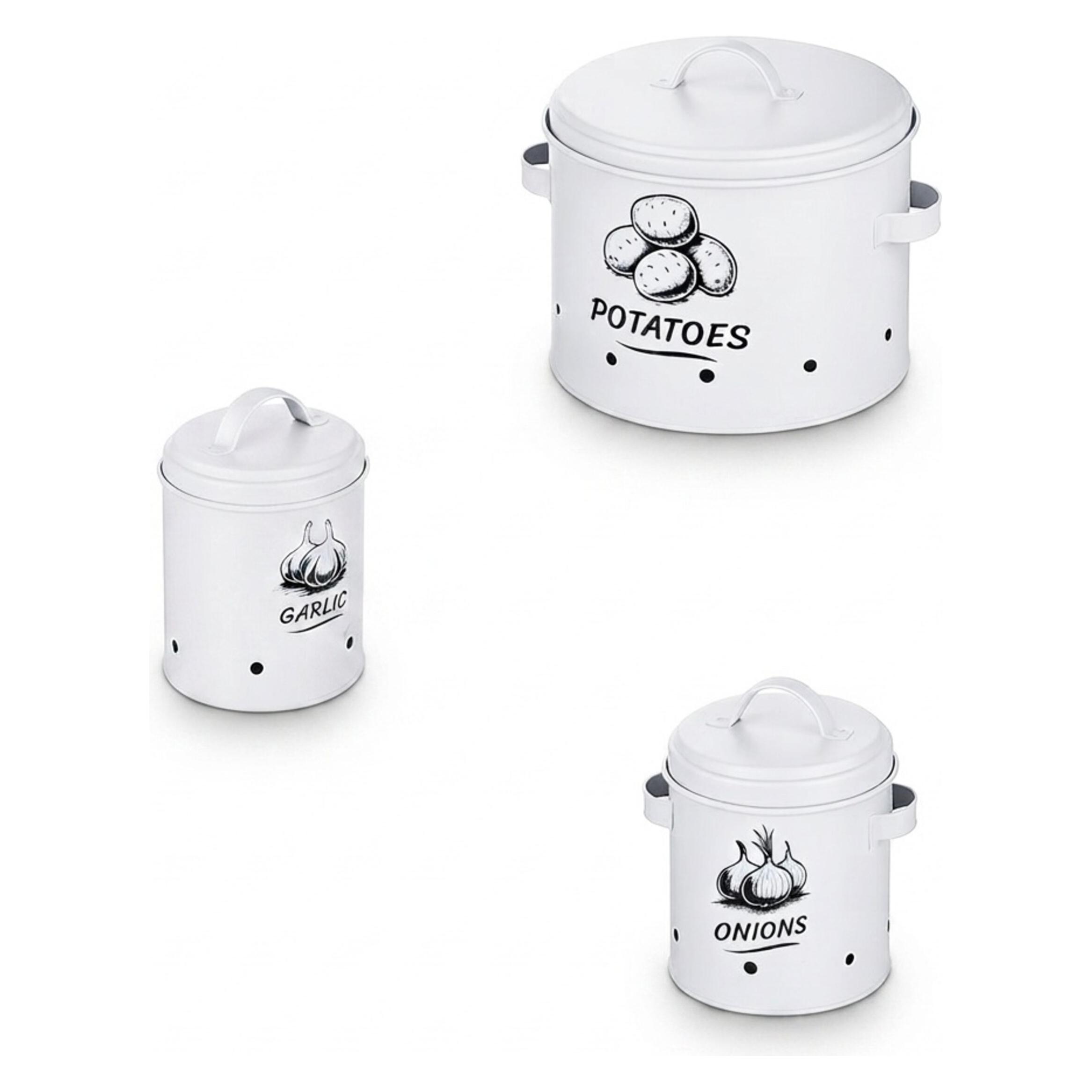 Relaxdays Kartoffel Aufbewahrungsbox 3er Set (10051560_49)