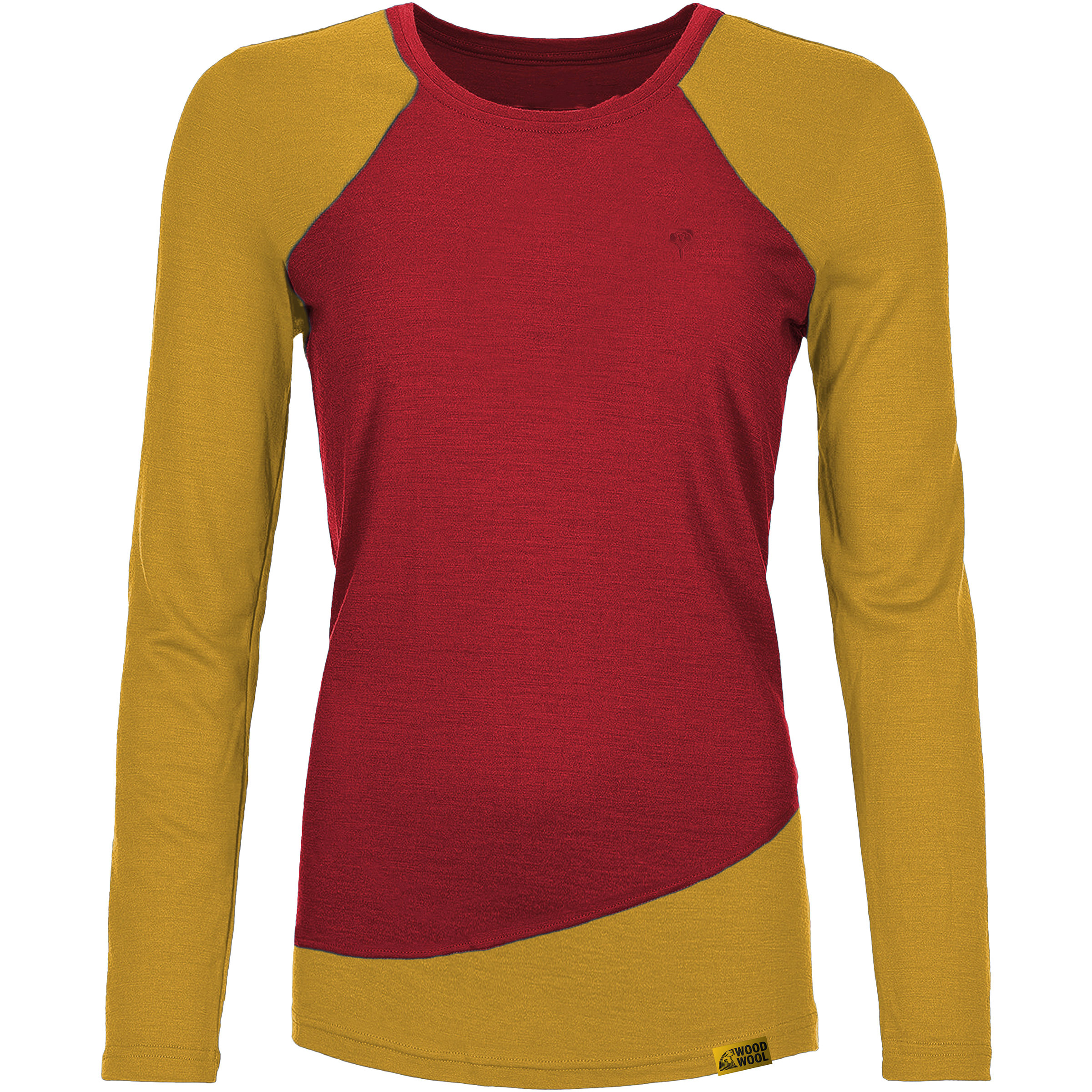 Grüezi Bag Phillippa WoodWool Damen Longsleeves Merino rot Größe S Trekking Hautfreundlich Merinowolle | Lyocell (Tencel)