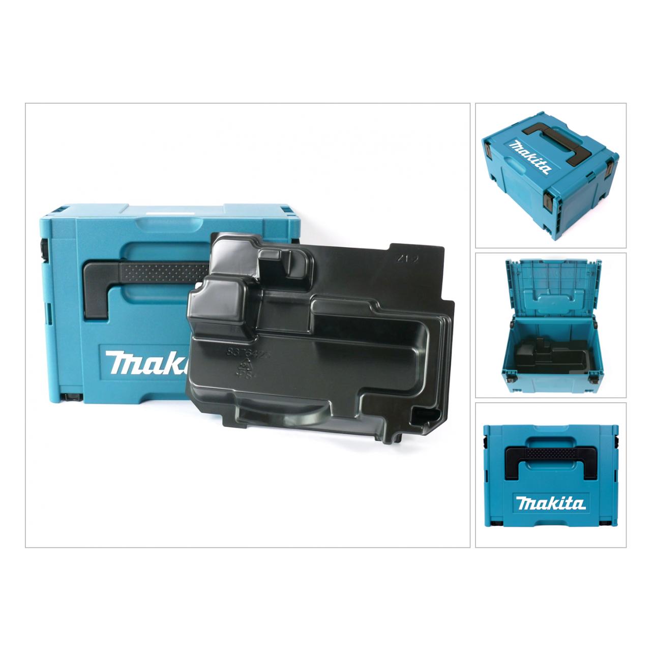 Makita MAKPAC 3 Systemkoffer - mit Einlage für BSS / DSS 610 (37940232)