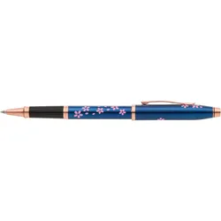 Cross, Schreibstifte, Rollerball Century II Cherry Blossom Transluzent blau mit rosegoldenen Beschlägen (1x)