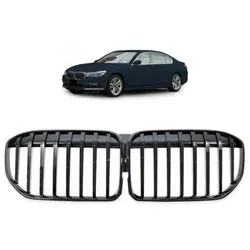 KÜHLERGRILL GRILL FRONTGRILL passend für BMW 7ER G11 G12 LCI AB 19 SCHWARZ GLANZ