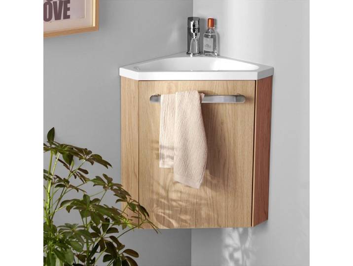Meuble lave-mains SKINO + robinet chromé