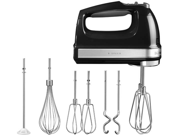 KITCHENAID Handmixer KitchenAid Handmixer, 5KHM9212EOB onyx schwarz , schwarz (onyx schwarz), B:8cm H:15cm T:20cm, Mixer, 9 Stufen, Handmixer
