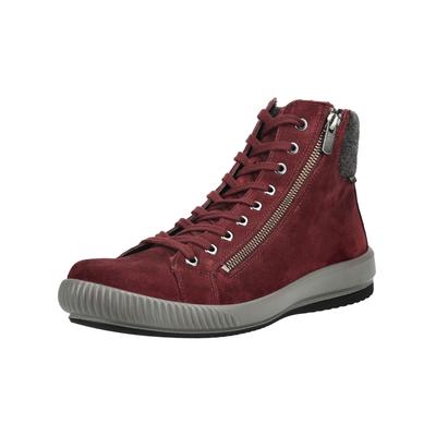 Sneaker LEGERO "Legero Sneaker Veloursleder", Damen, Gr. 40, rot, Veloursleder, Schuhe Sneaker